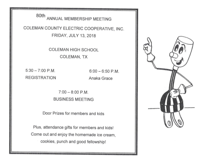 Coleman Cty Coop Meeting 2018